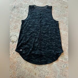 lululemon athletica Black Camo Tank Top